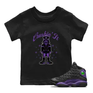 Tees Purple Air - Court Sneaker Quick turnaround Jordan 13 Crushin' SNRT Kids Performance-optimized It