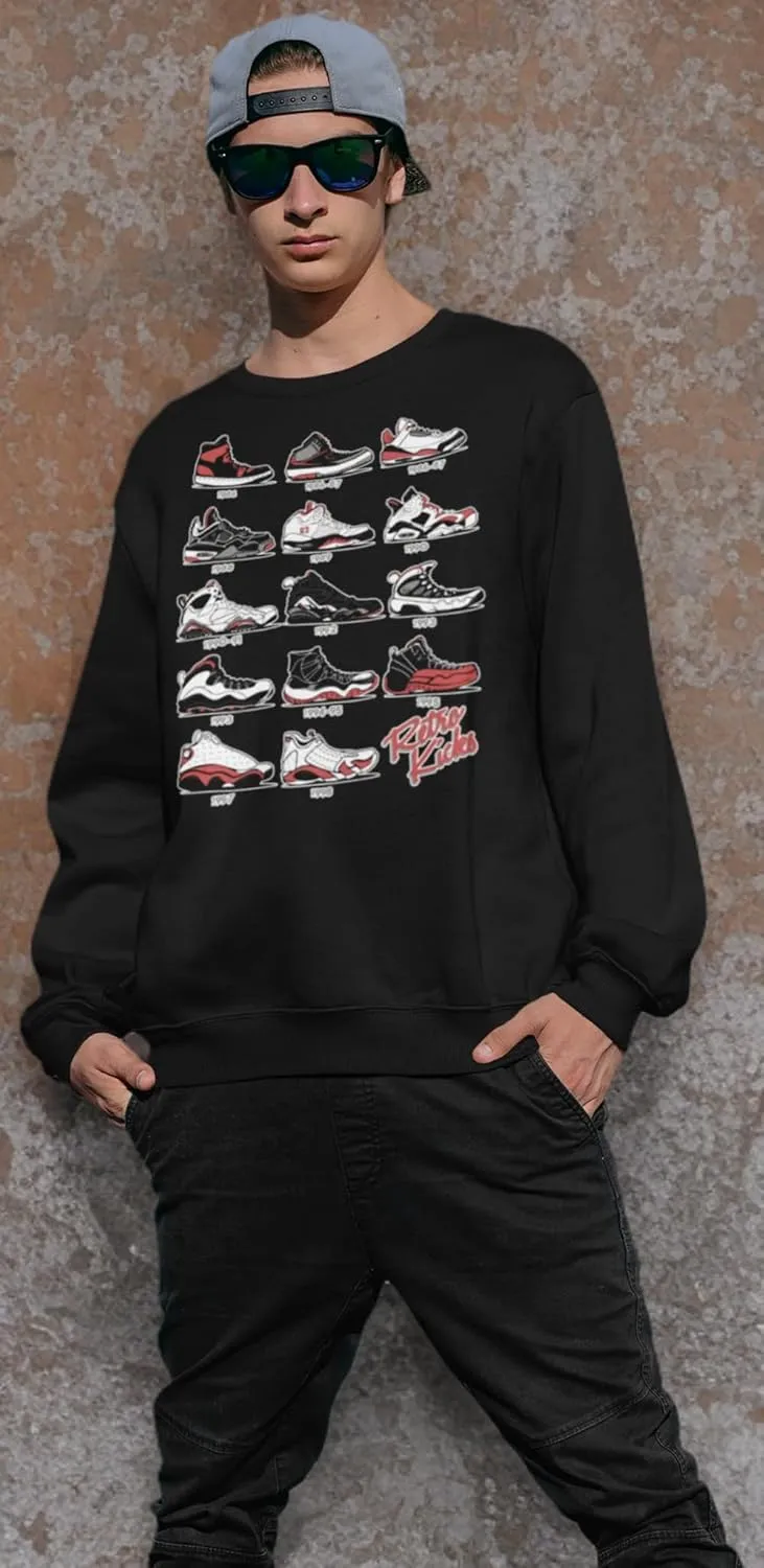The Original Retro Kicks Crewneck Sweatshirt to match Jordan Sneakers Streetwear Urban Hip Hop Kicks