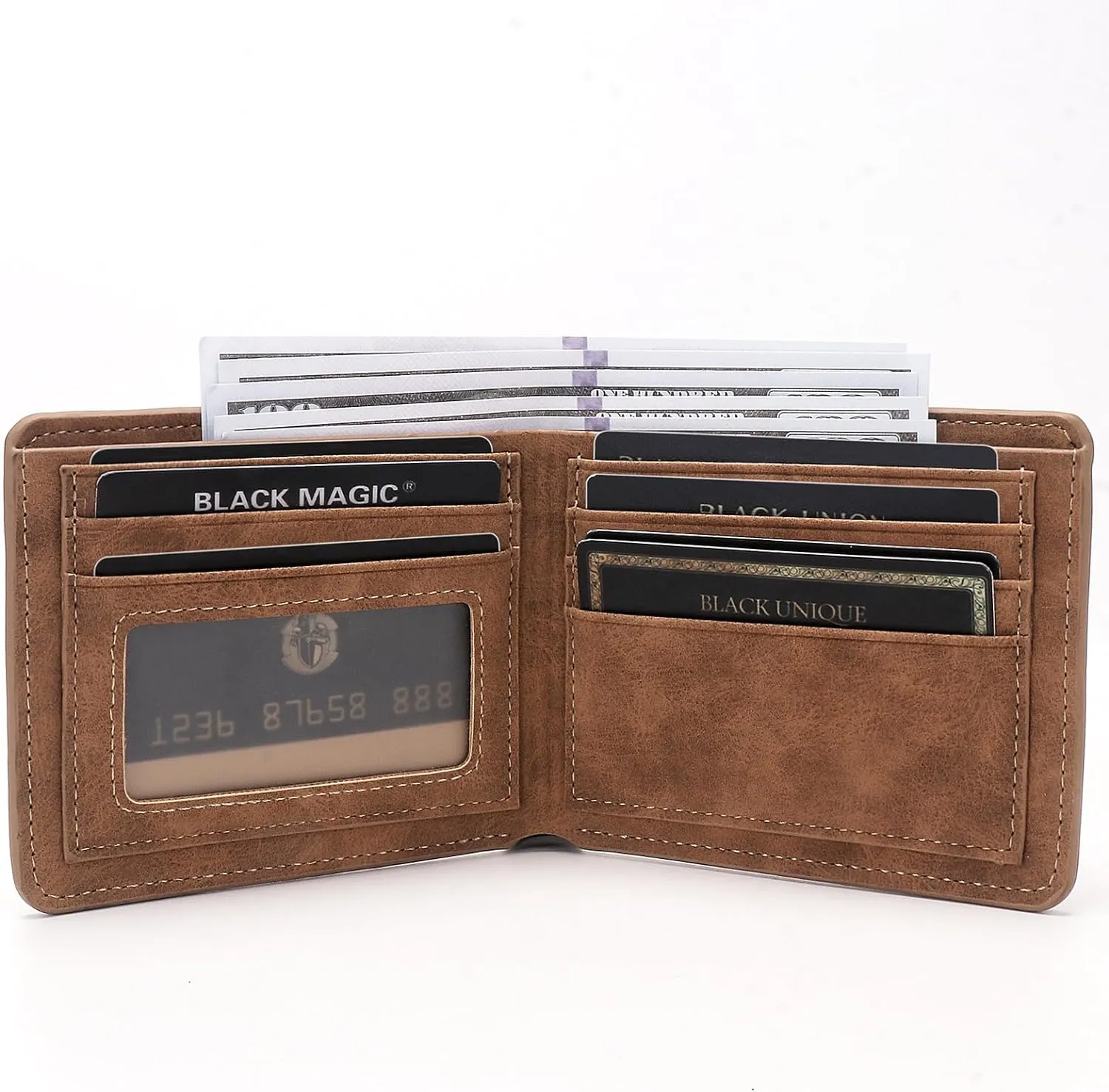 THTCSQ Pilot Gifts,Leather Wallet for Men,Engraved Personalized Leather Wallet,Birthday Gifts for Pilots Aviation Flight Attendant Wallet Aviation Gifts for Pilot Graduation (Pilot wallet)