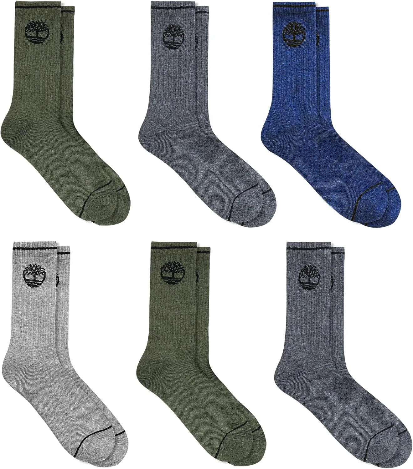 Timberland Men's Crew Socks (6 Pairs)