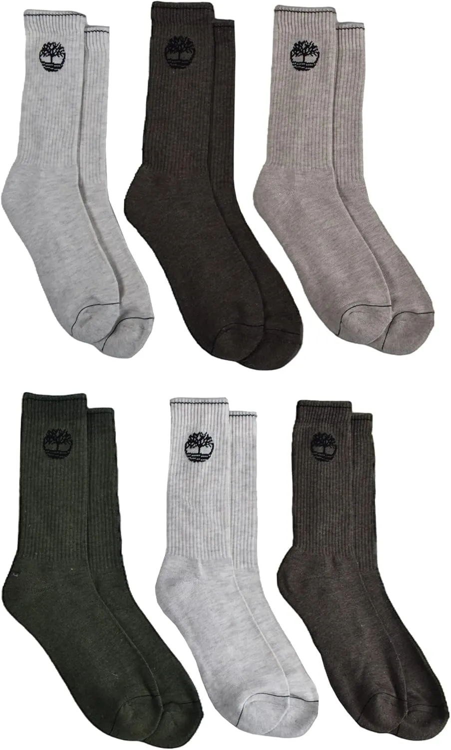 Timberland Men's Crew Socks (6 Pairs)