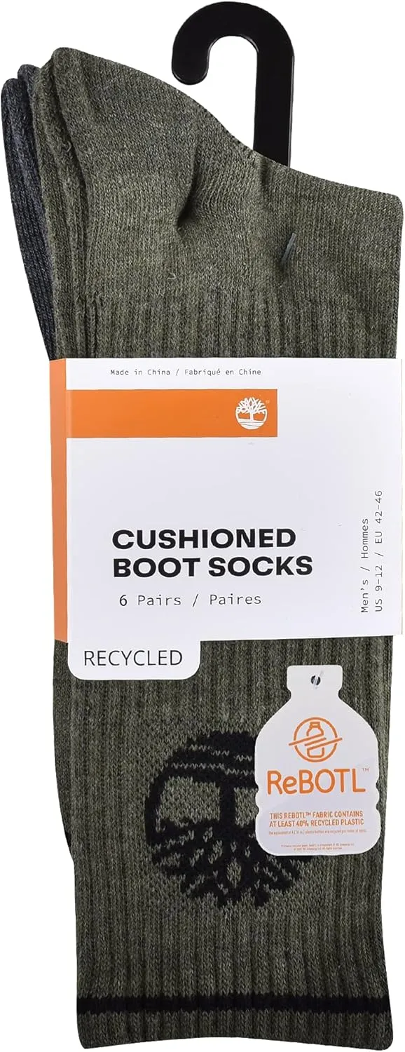 Timberland Men's Crew Socks (6 Pairs)