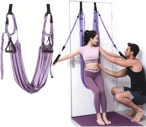 TOCO FREIDO Waist Back Leg Stretch Strap/Yoga Fitness Band, Leg Stretching Assist Trainer, Yoga Stretcher, Back Bend Split Inversion Strap for Fitness, Dance, Ballet, Gymnastics