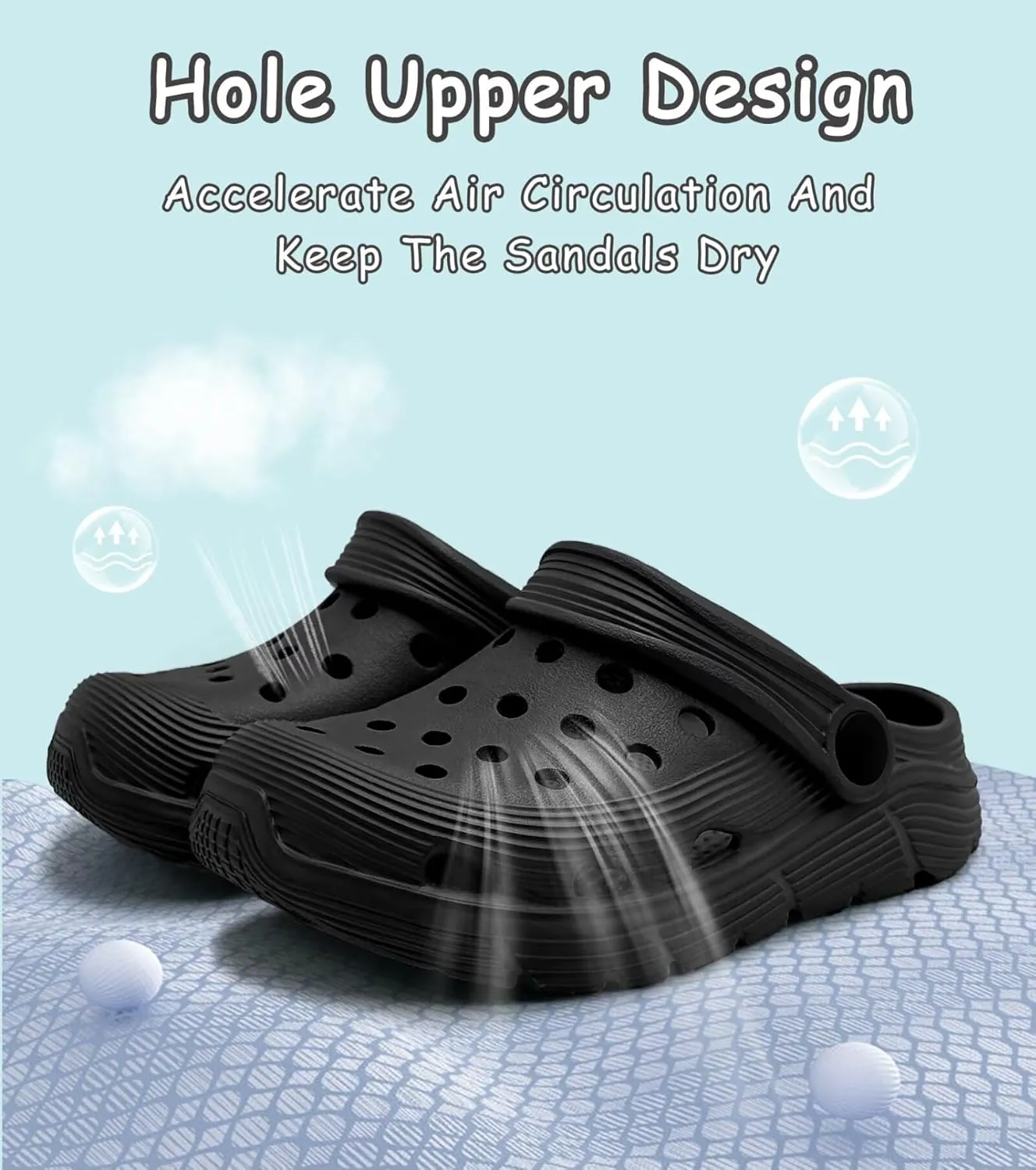 Toddler Kids Garden Clog Slip On Slide Sandals Beach Water Shoes