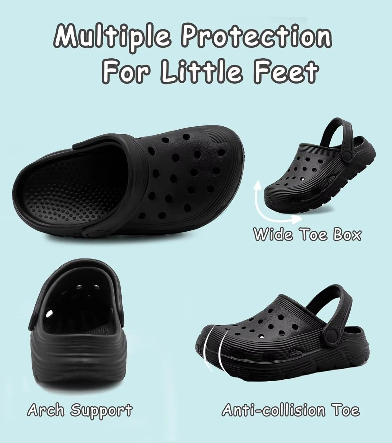 Toddler Kids Garden Clog Slip On Slide Sandals Beach Water Shoes