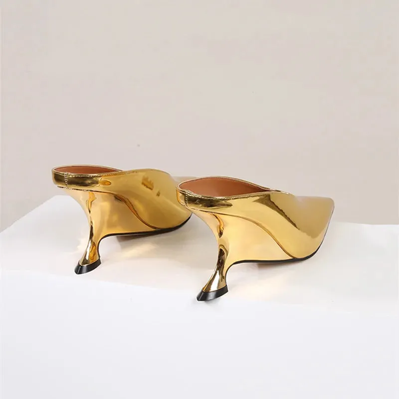 Toe – Wedge Customer satisfaction Advanced Heels Pointed Platform Mules 2024 Party