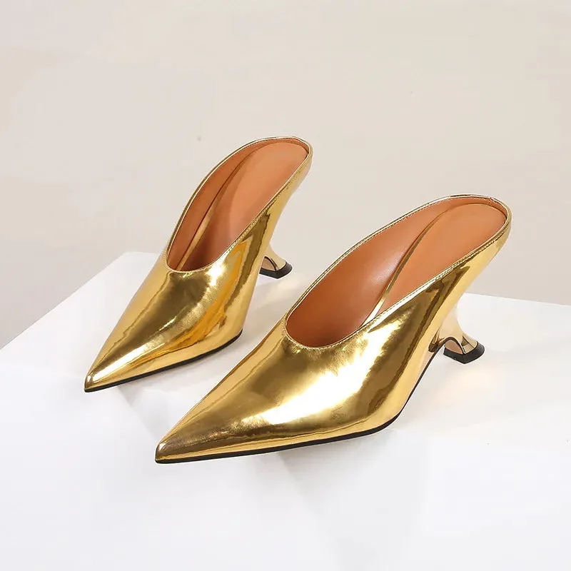 Toe – Wedge Customer satisfaction Advanced Heels Pointed Platform Mules 2024 Party