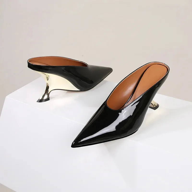 Toe – Wedge Customer satisfaction Advanced Heels Pointed Platform Mules 2024 Party