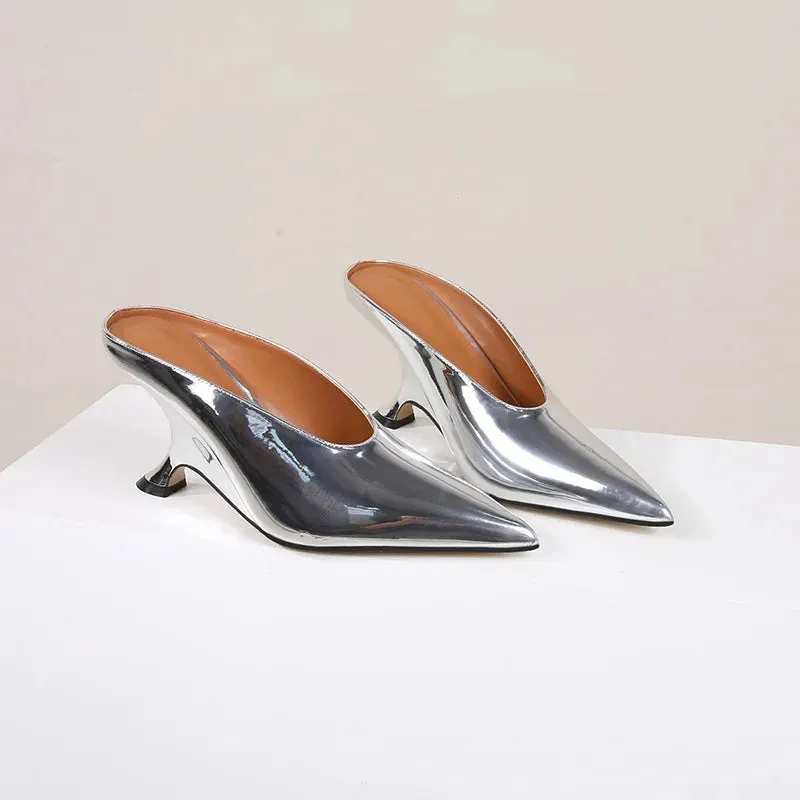 Toe – Wedge Customer satisfaction Advanced Heels Pointed Platform Mules 2024 Party