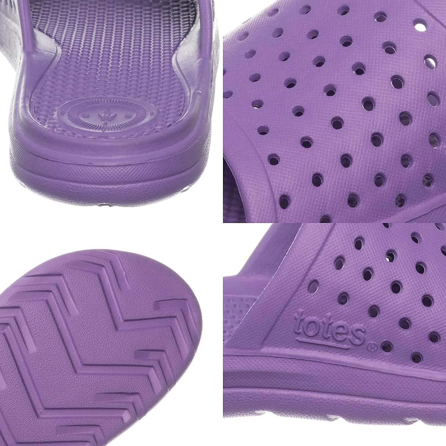 totes Kid's Everywear Ara Slide Sandal: Boy's and Girl's Vented Lightweight and Springy Design, All-Day comfort with a Flexible Waterproof Footbed, Durable Scuff Resistants, Perfect for the Summer