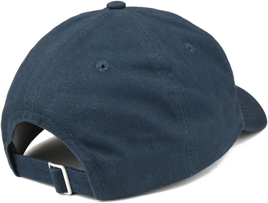 Trendy Apparel Shop Best Papa Ever One Line Embroidered Soft Crown 100% Brushed Cotton Cap