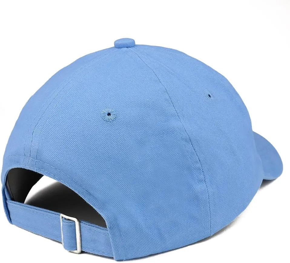 Trendy Apparel Shop Best Papa Ever One Line Embroidered Soft Crown 100% Brushed Cotton Cap