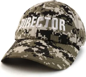 Trendy Apparel Shop Director Embroidered Soft Cotton Low Profile Dad Hat Baseball Cap