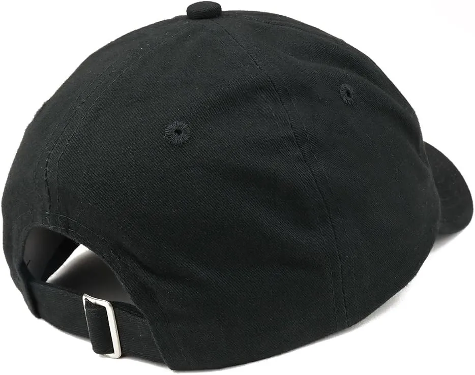 Trendy Apparel Shop World's Best Poppy Embroidered Soft Crown 100% Brushed Cotton Cap