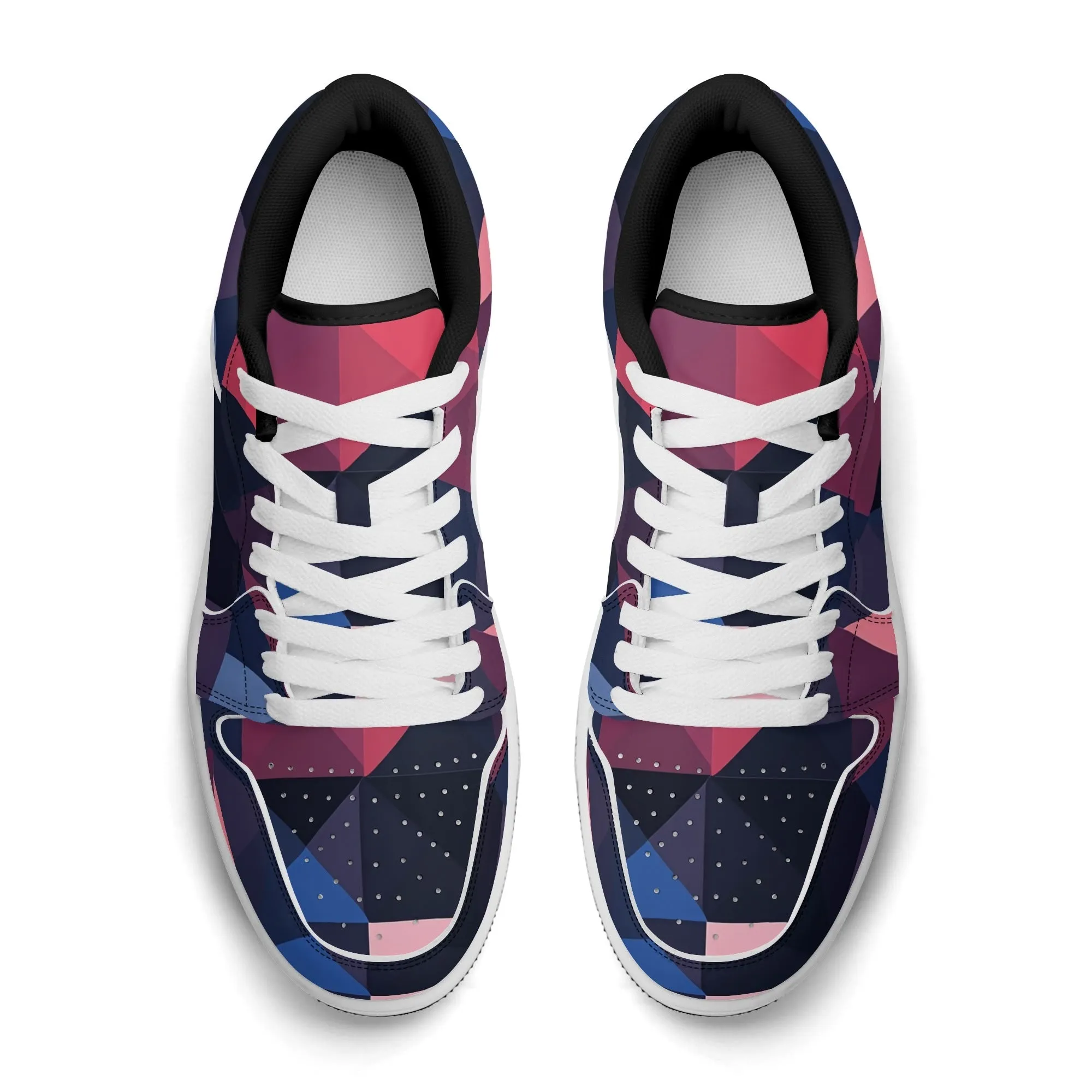Triangle v1 Low Top Leder Sneaker für Damen