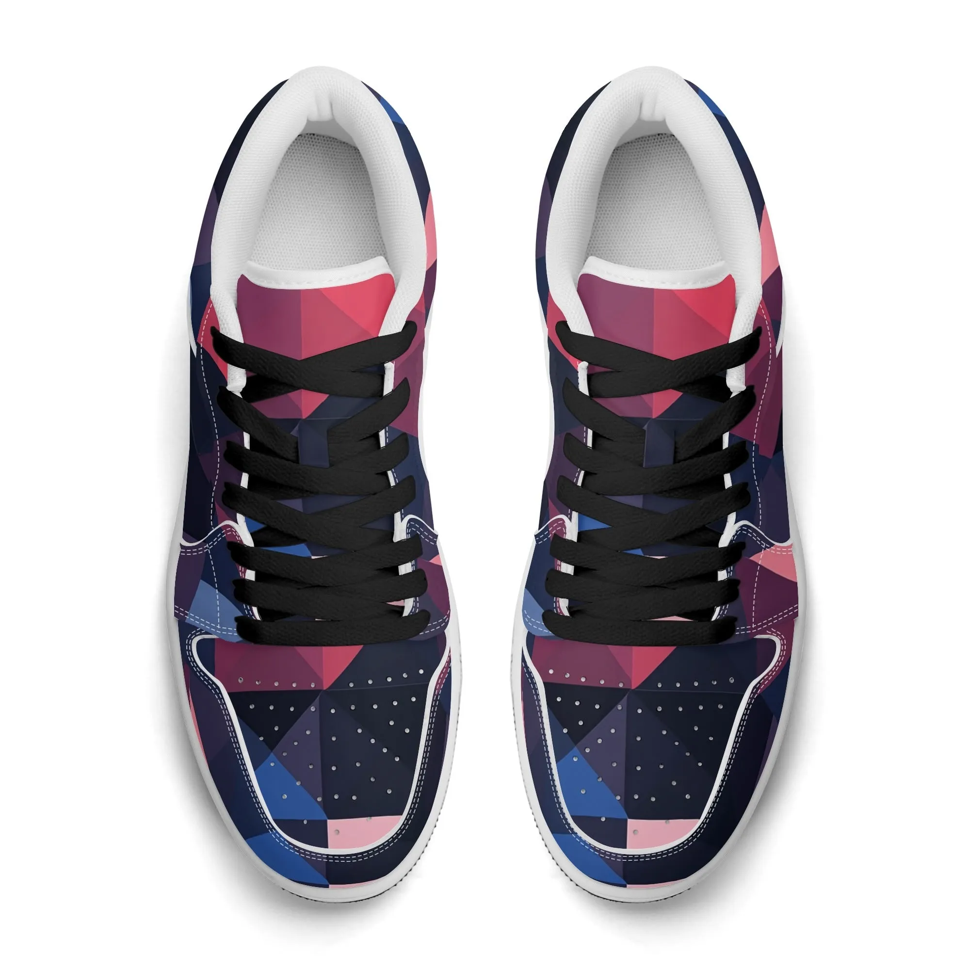 Triangle v1 Low Top Leder Sneaker für Damen
