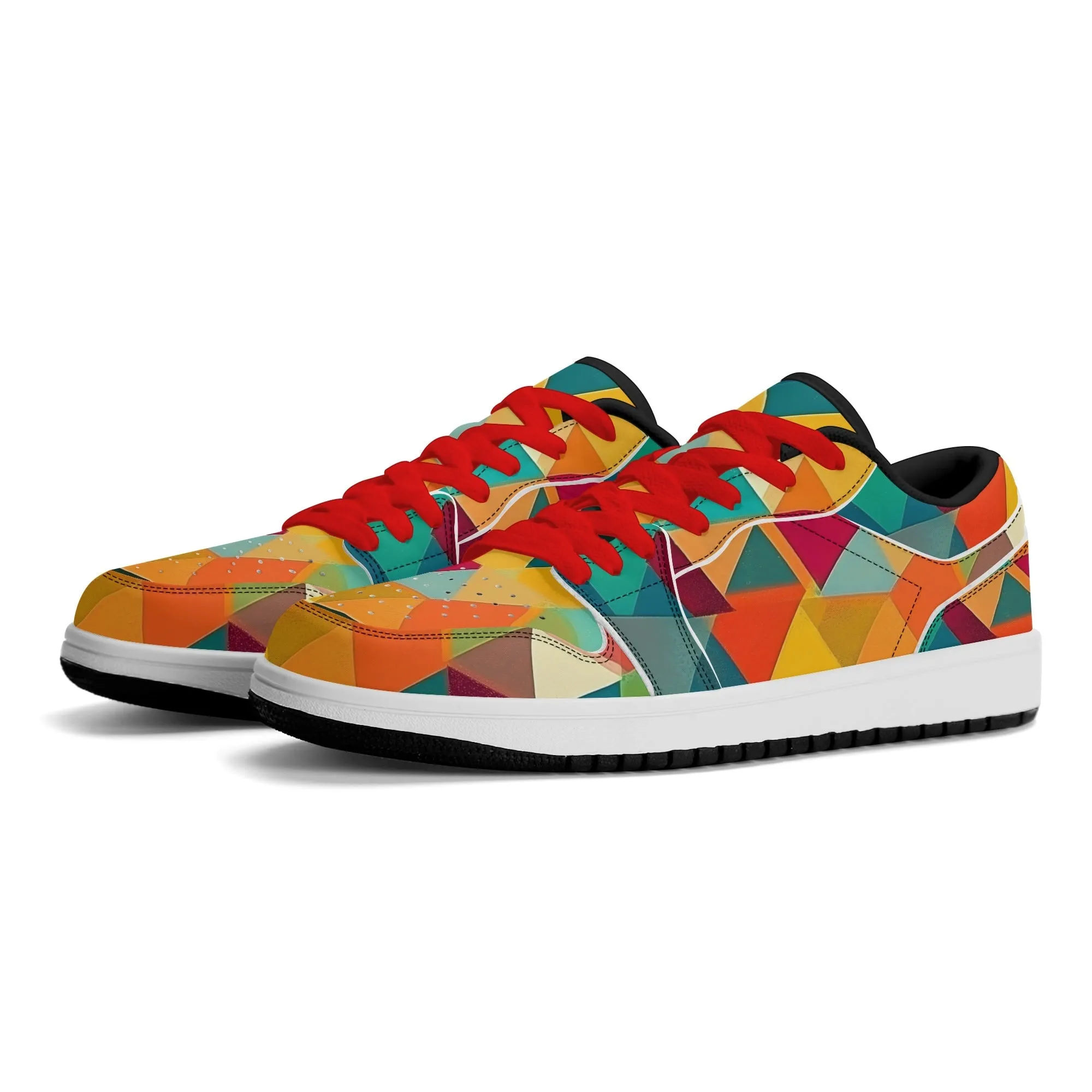 Triangle v5 Low Top Leder Sneaker für Herren