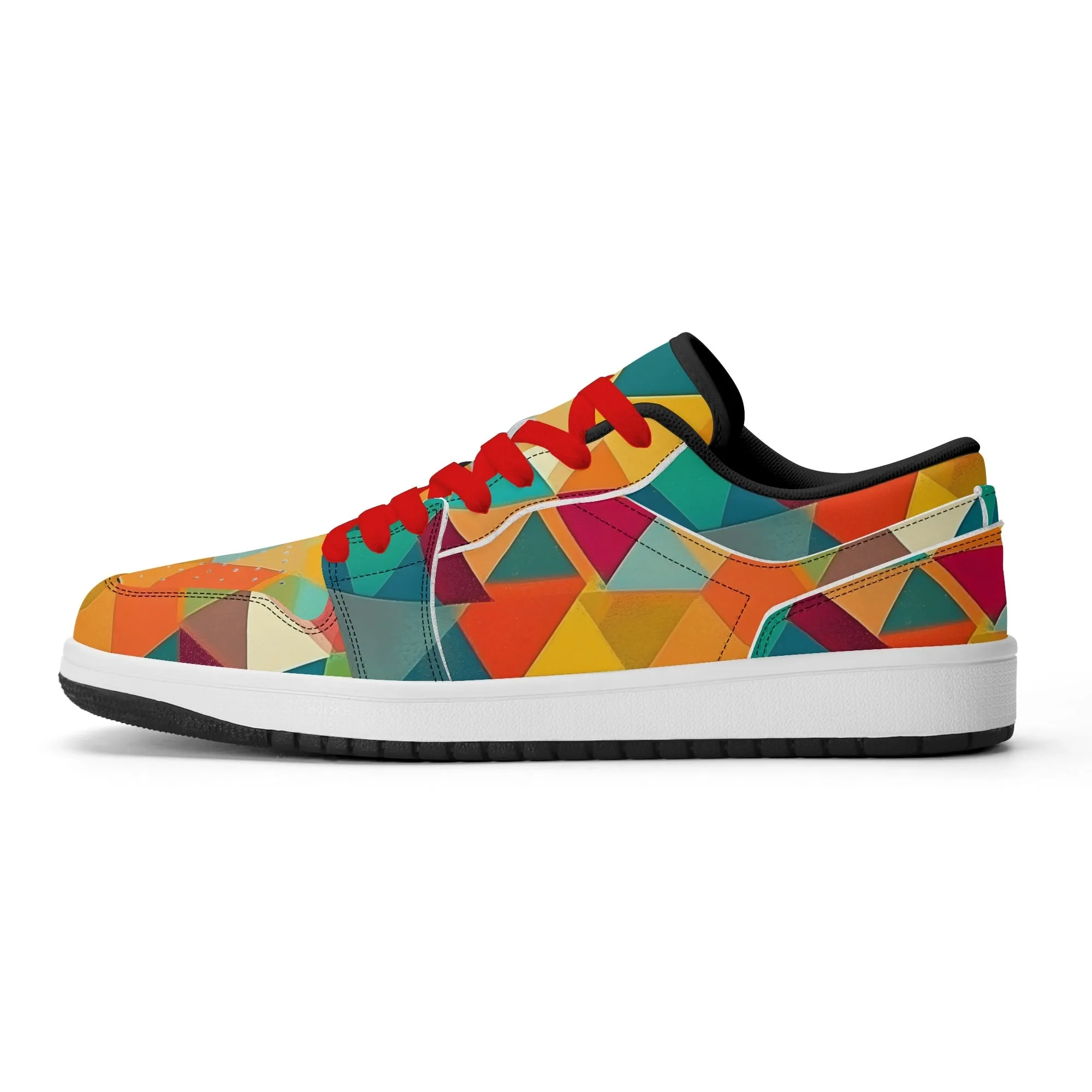 Triangle v5 Low Top Leder Sneaker für Herren