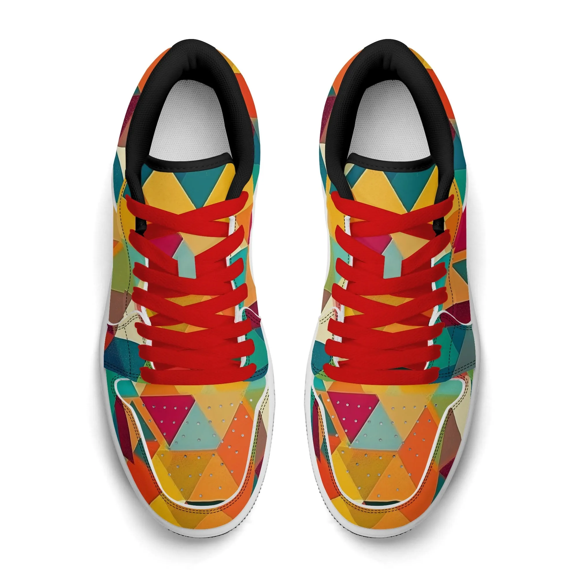 Triangle v5 Low Top Leder Sneaker für Herren