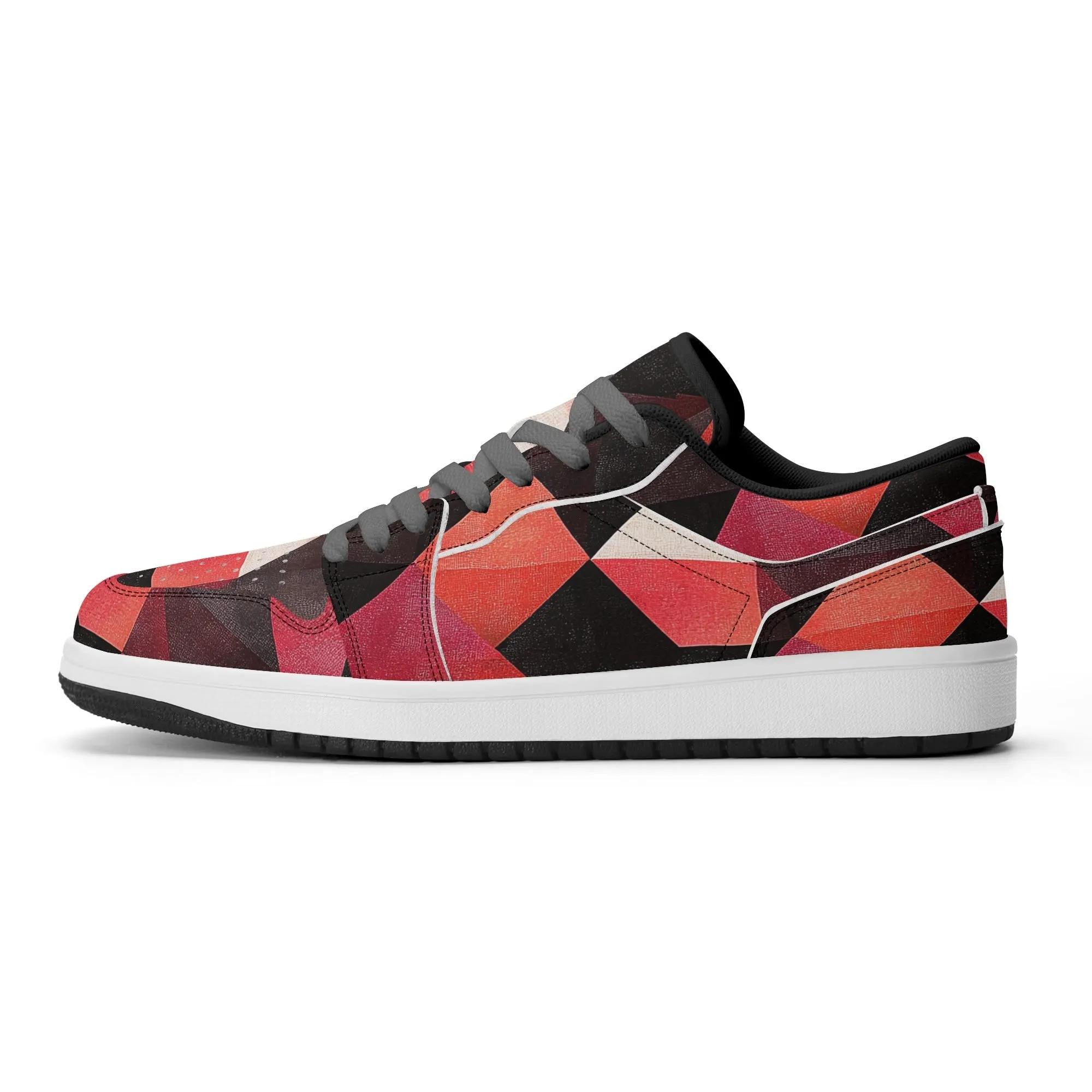 Triangle v6 Low Top Leder Sneaker für Herren