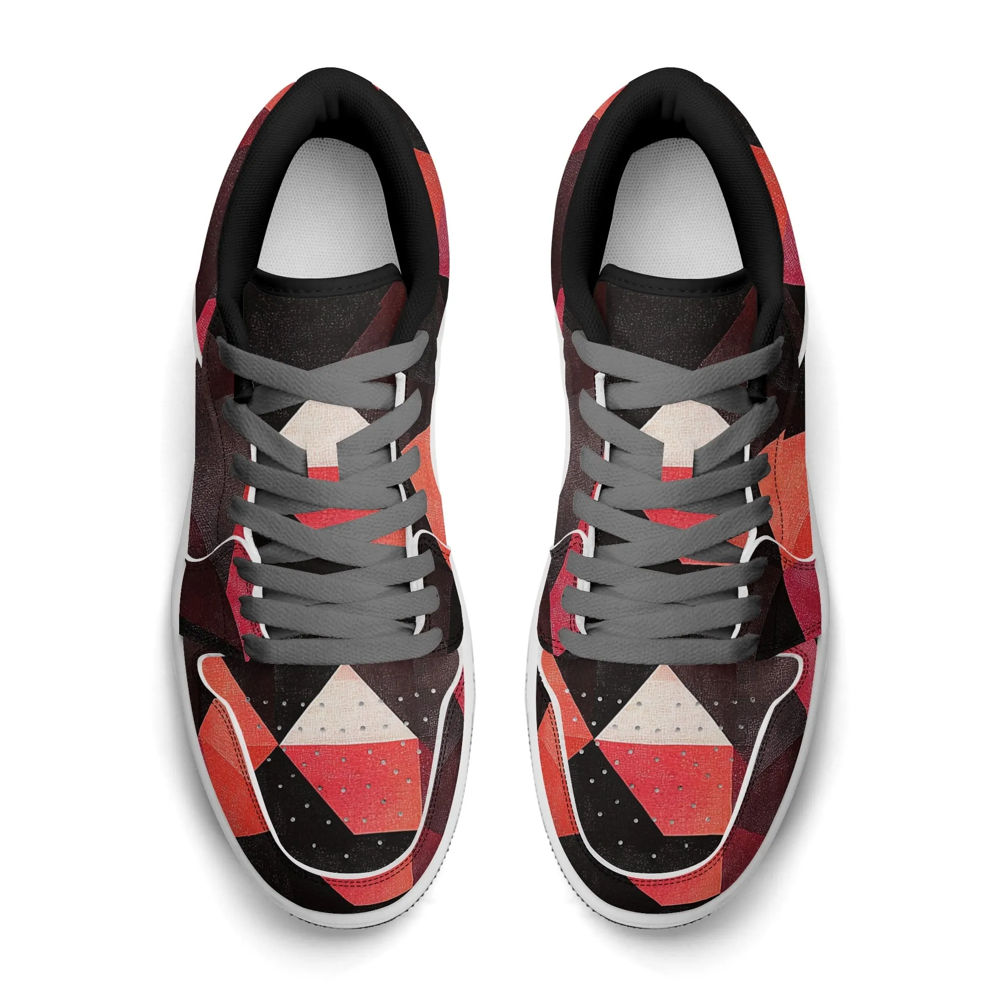 Triangle v6 Low Top Leder Sneaker für Herren