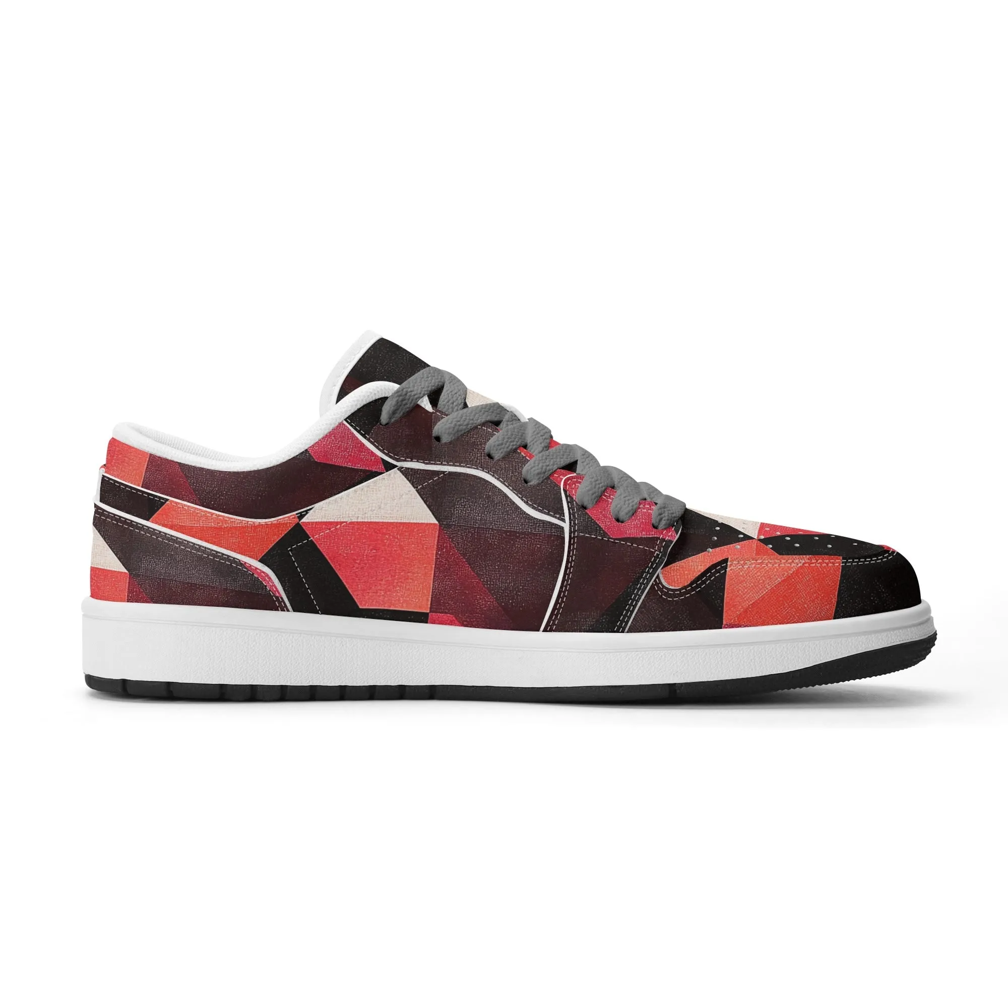 Triangle v6 Low Top Leder Sneaker für Herren