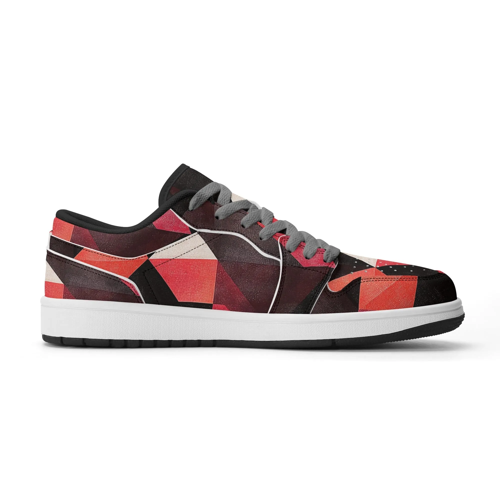 Triangle v6 Low Top Leder Sneaker für Herren