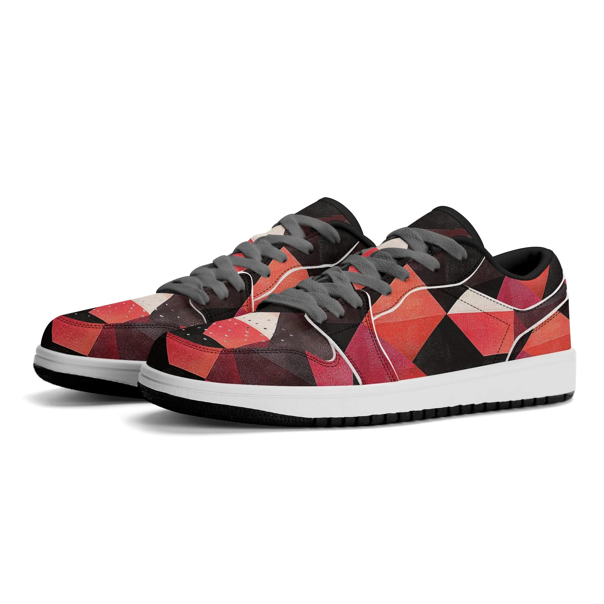 Triangle v6 Low Top Leder Sneaker für Herren