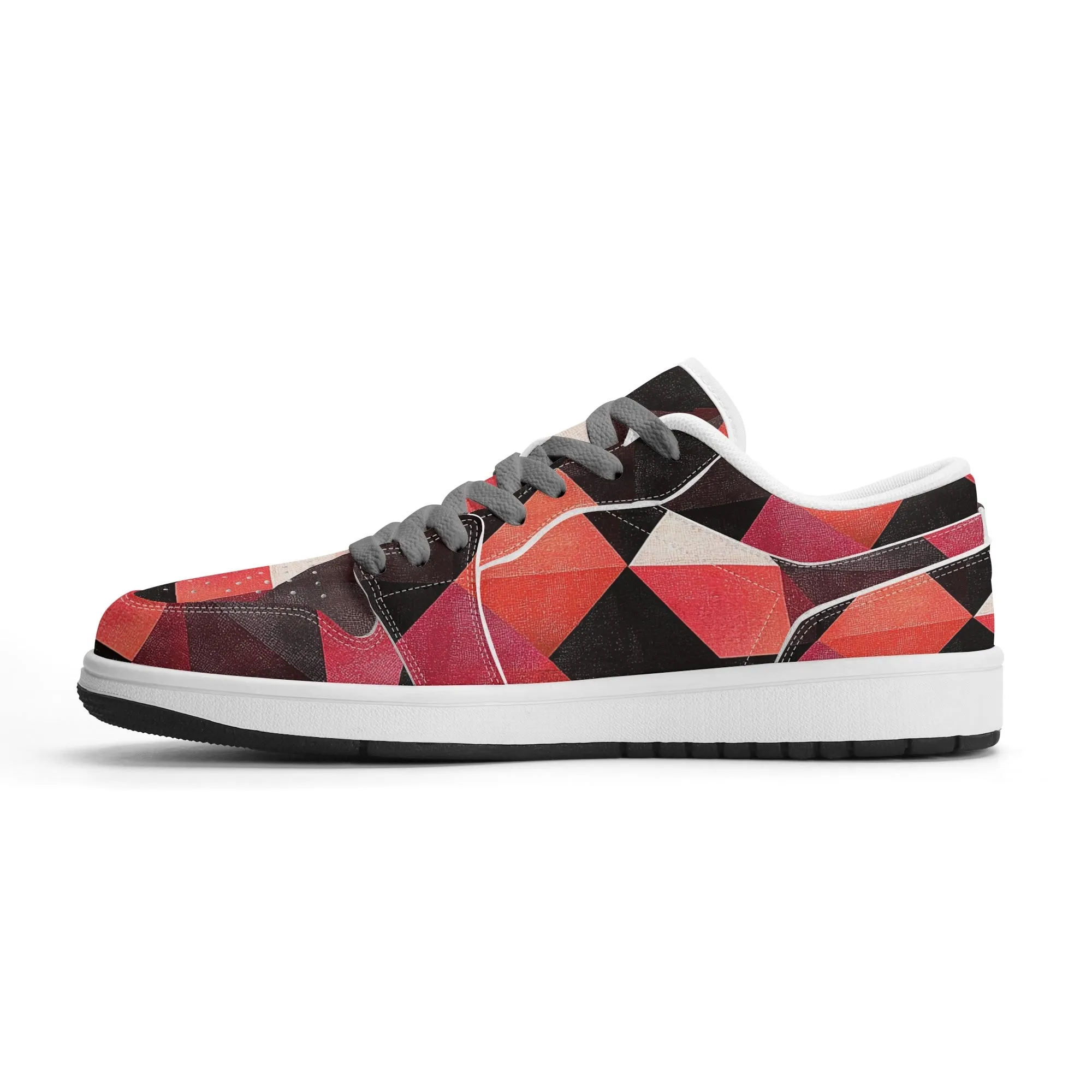 Triangle v6 Low Top Leder Sneaker für Herren
