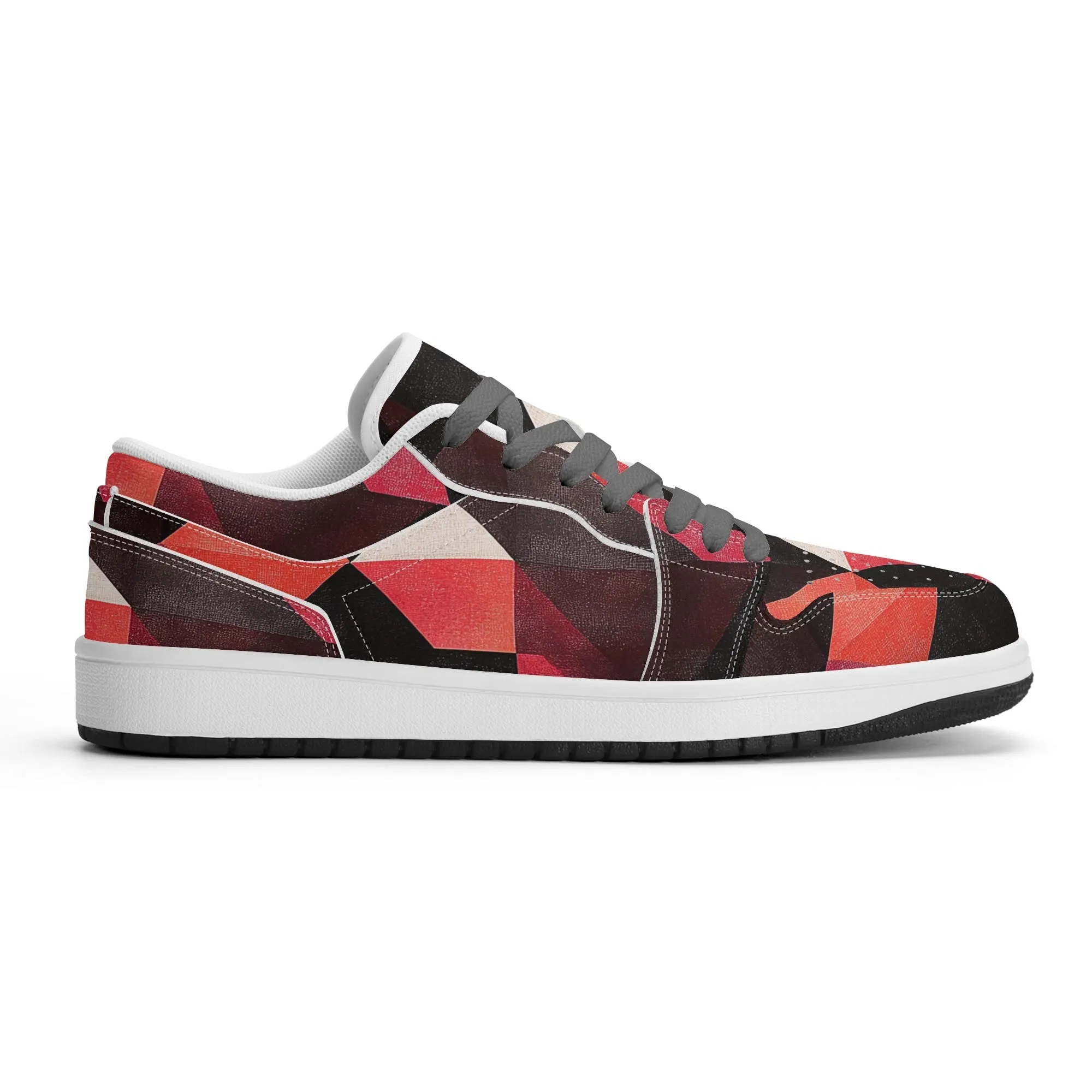 Triangle v6 Low Top Leder Sneaker für Herren