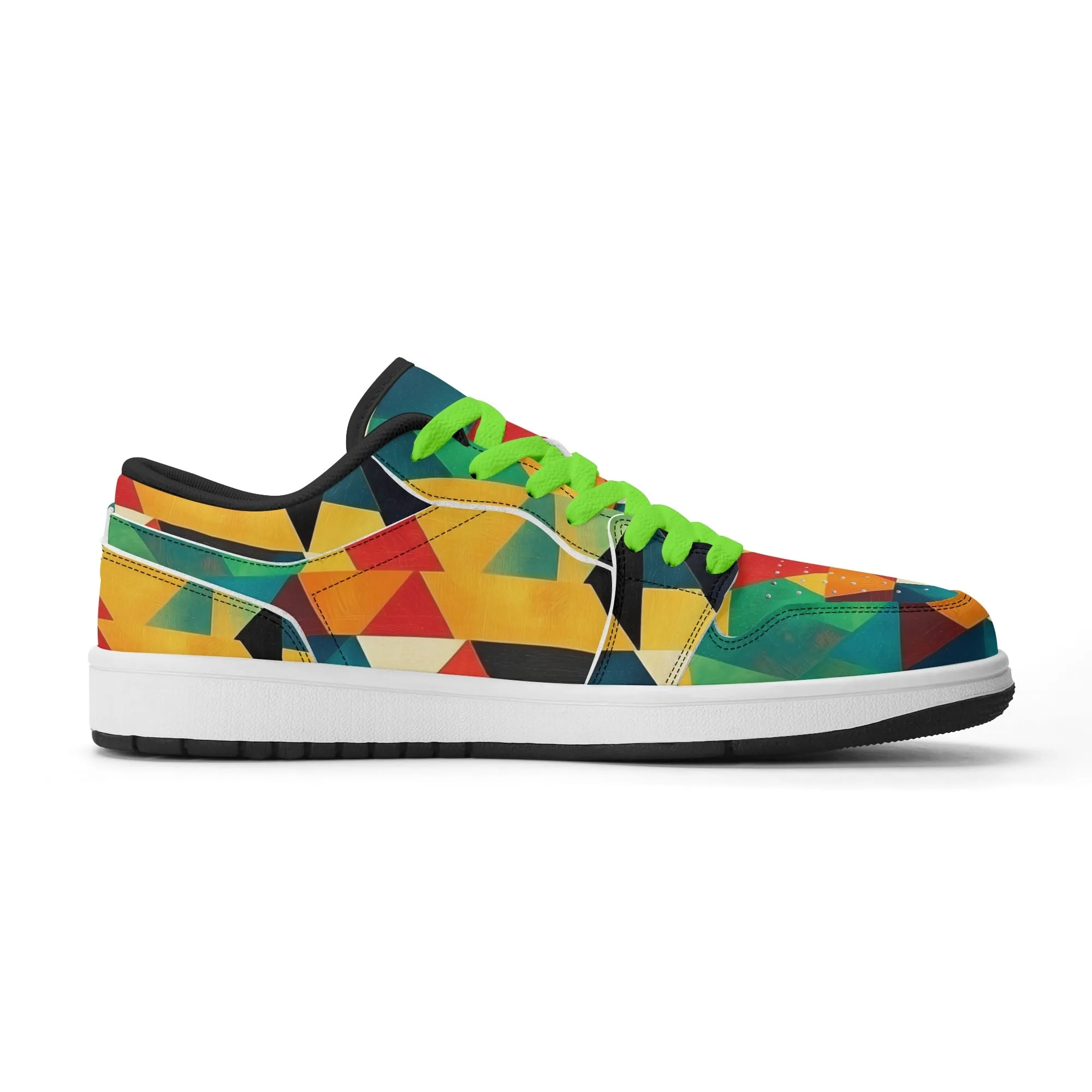 Triangle v7 Low Top Leder Sneaker für Herren