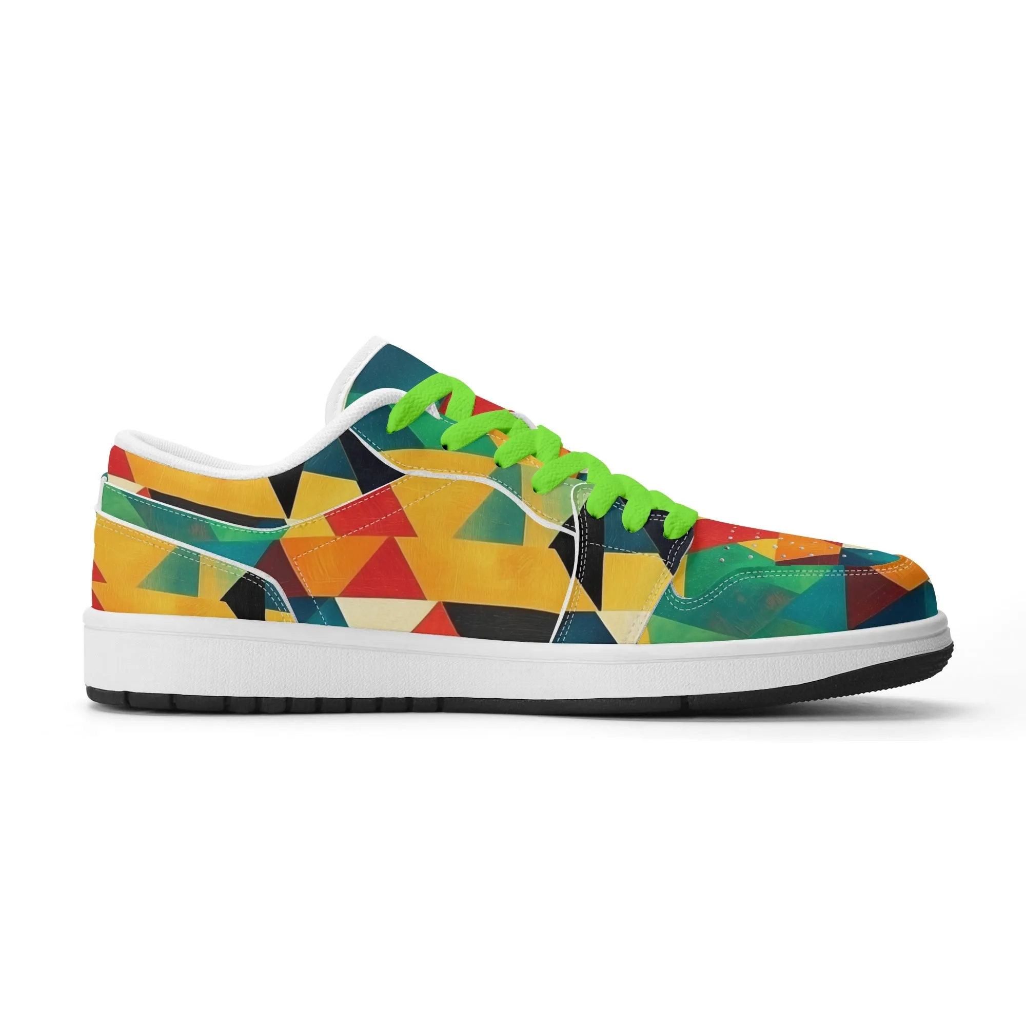 Triangle v7 Low Top Leder Sneaker für Herren