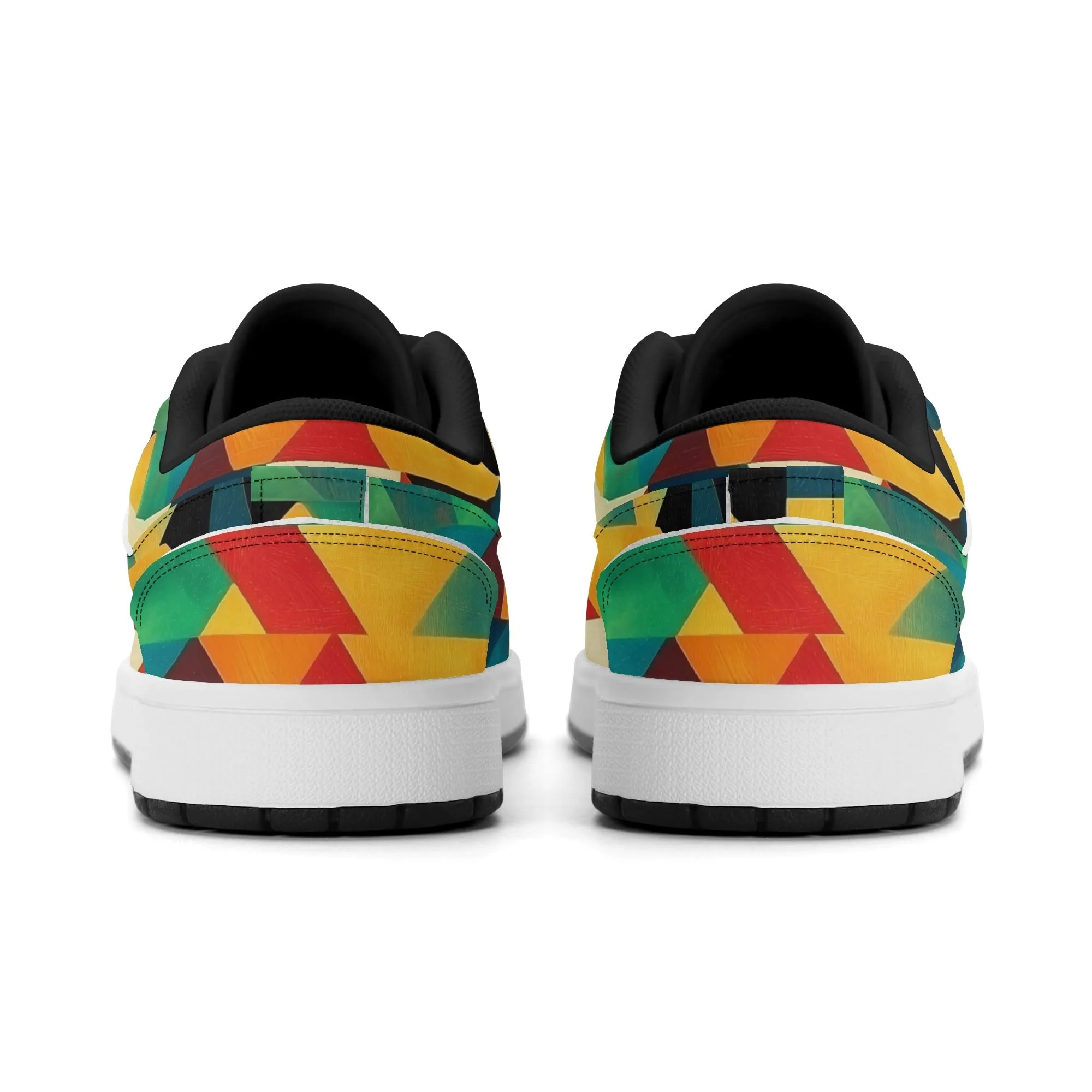 Triangle v7 Low Top Leder Sneaker für Herren