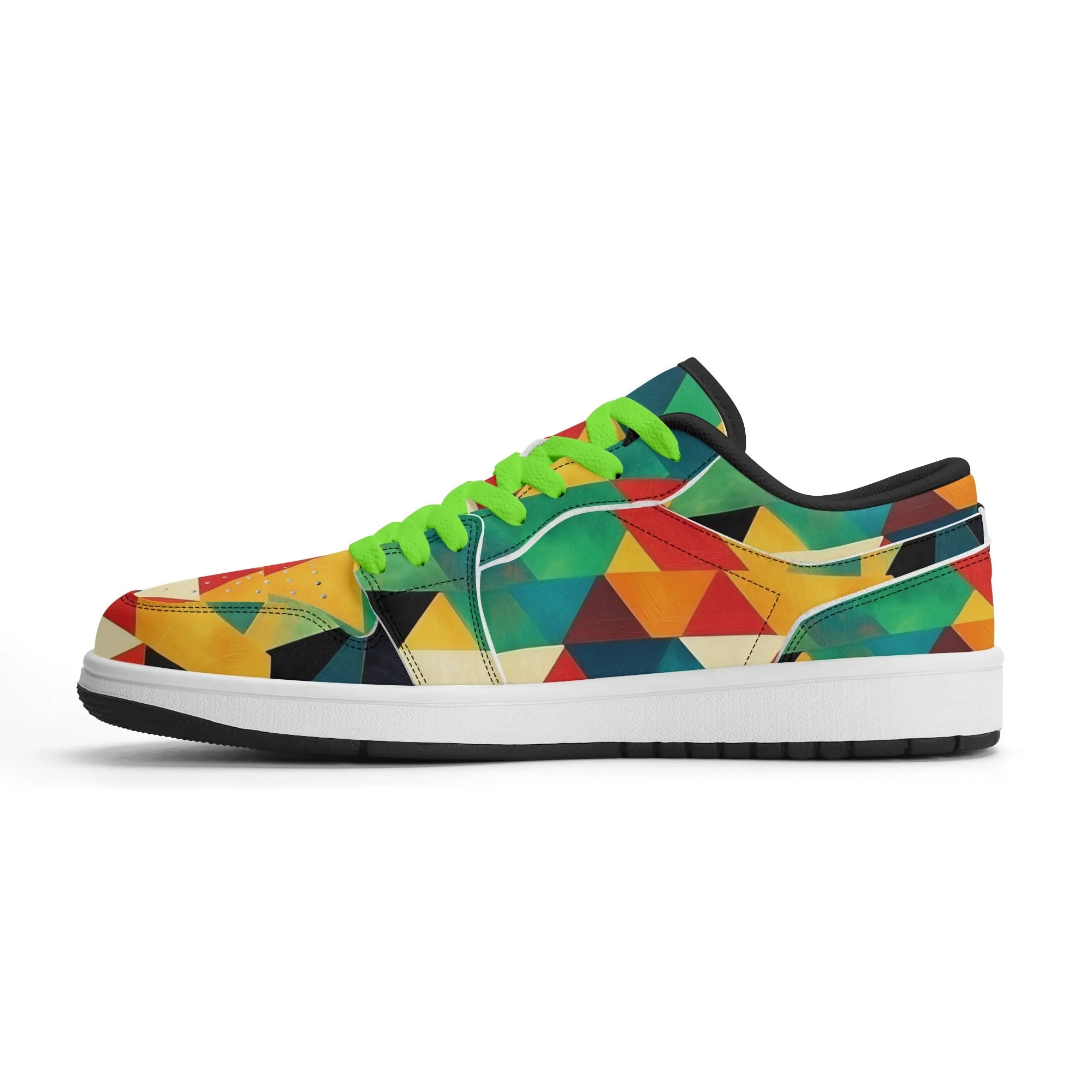 Triangle v7 Low Top Leder Sneaker für Herren