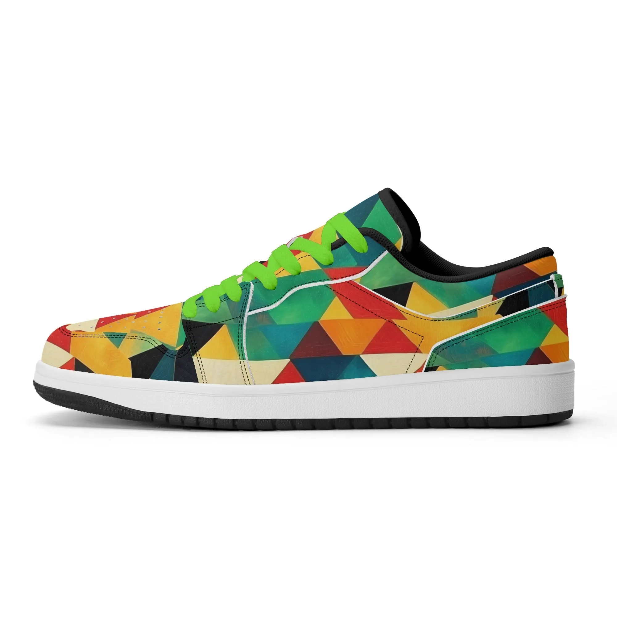 Triangle v7 Low Top Leder Sneaker für Herren