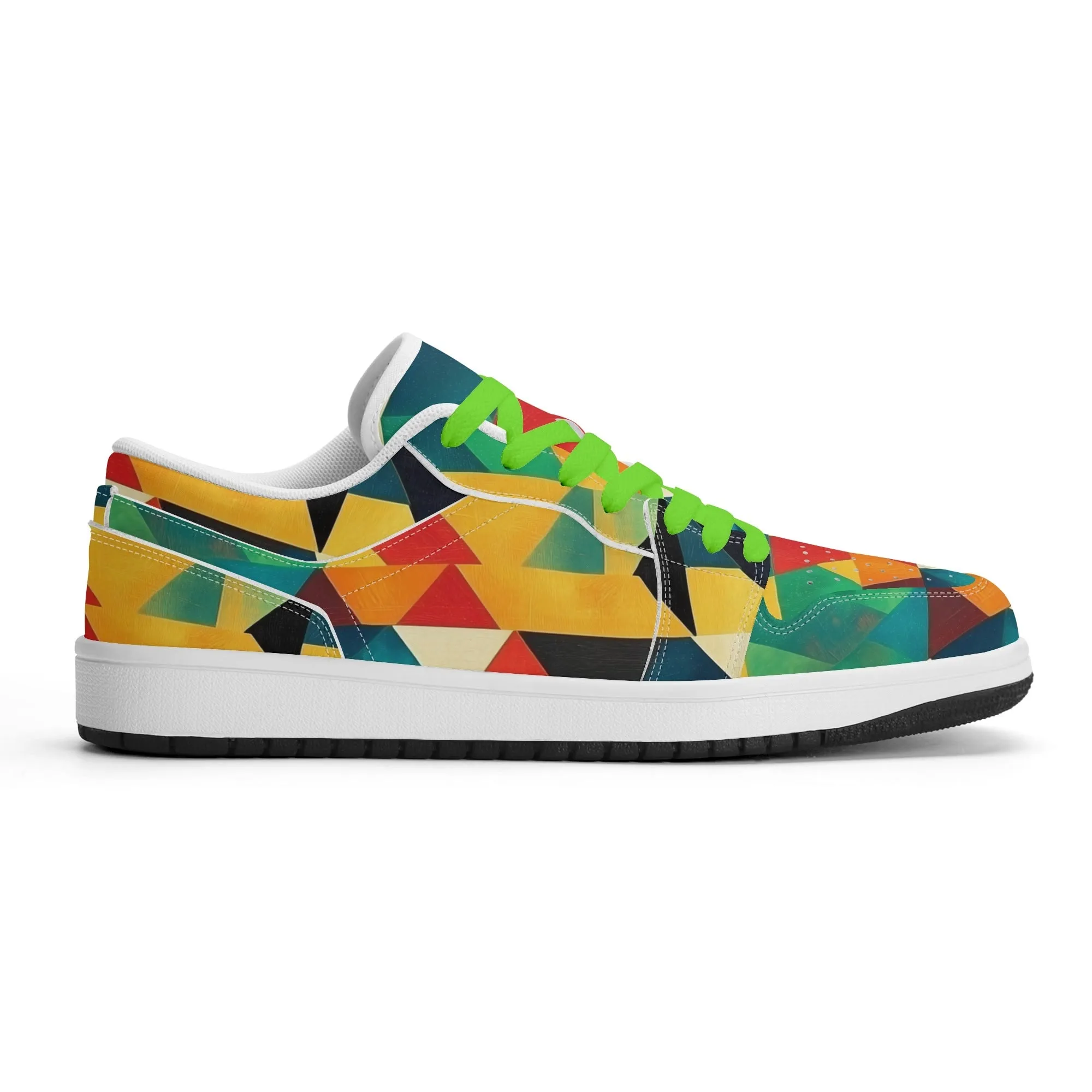 Triangle v7 Low Top Leder Sneaker für Herren