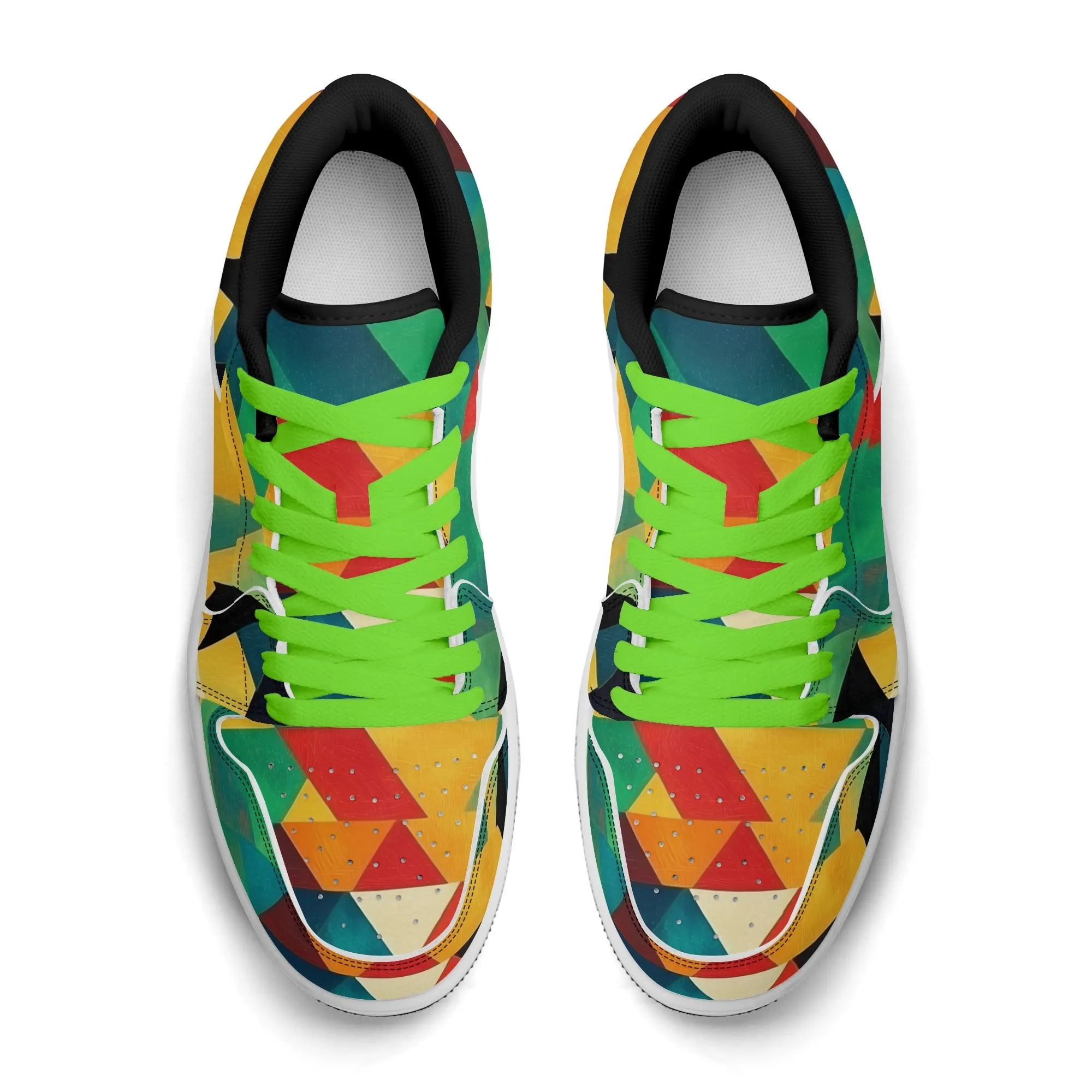 Triangle v7 Low Top Leder Sneaker für Herren