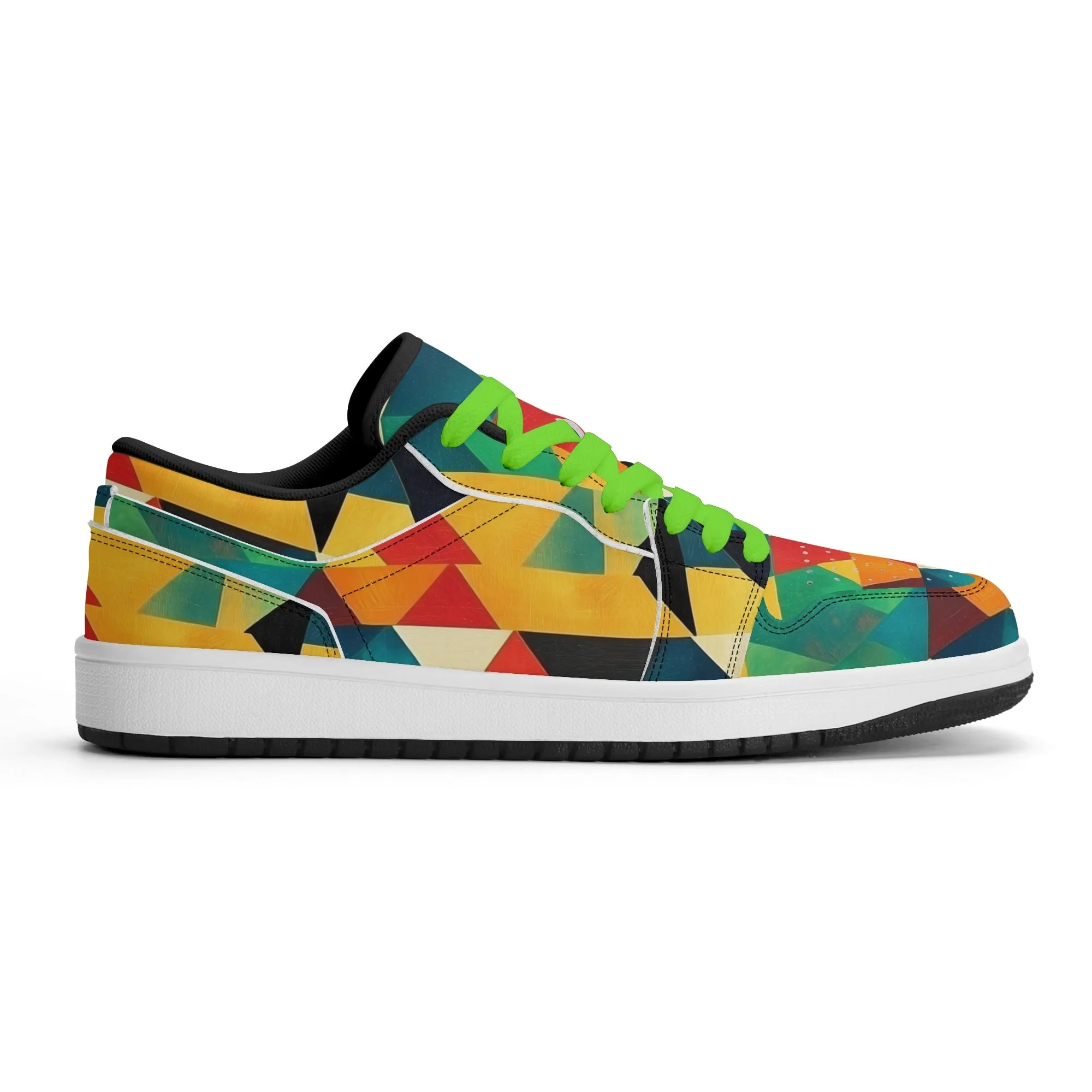 Triangle v7 Low Top Leder Sneaker für Herren