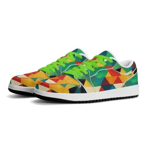 Triangle v7 Low Top Leder Sneaker für Herren