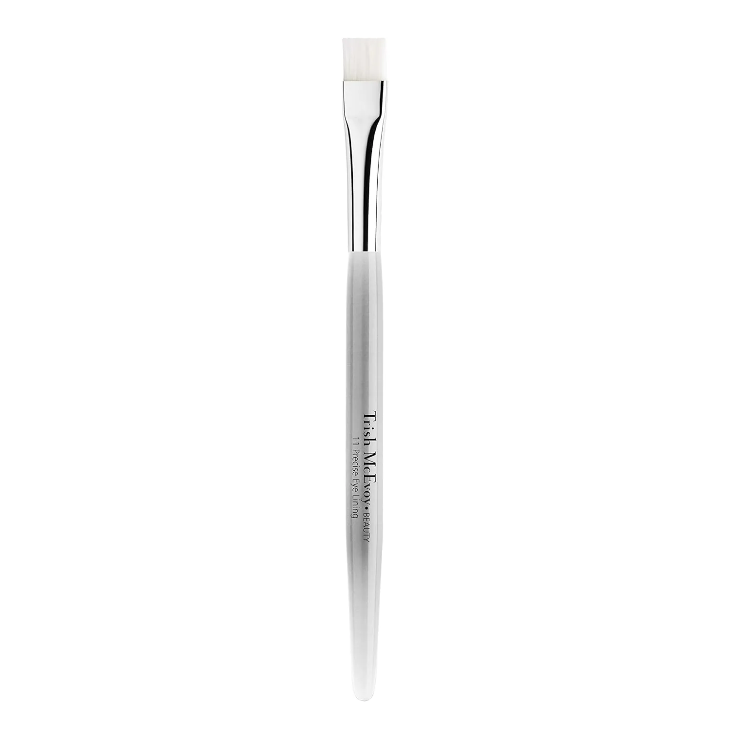 Trish McEvoy Brush 11 Precise Eye Lining Brush - Eyeliner Makeup Flat Edge Brush, Square Straight End and Sharp Razor-Thin Synthetic Brush