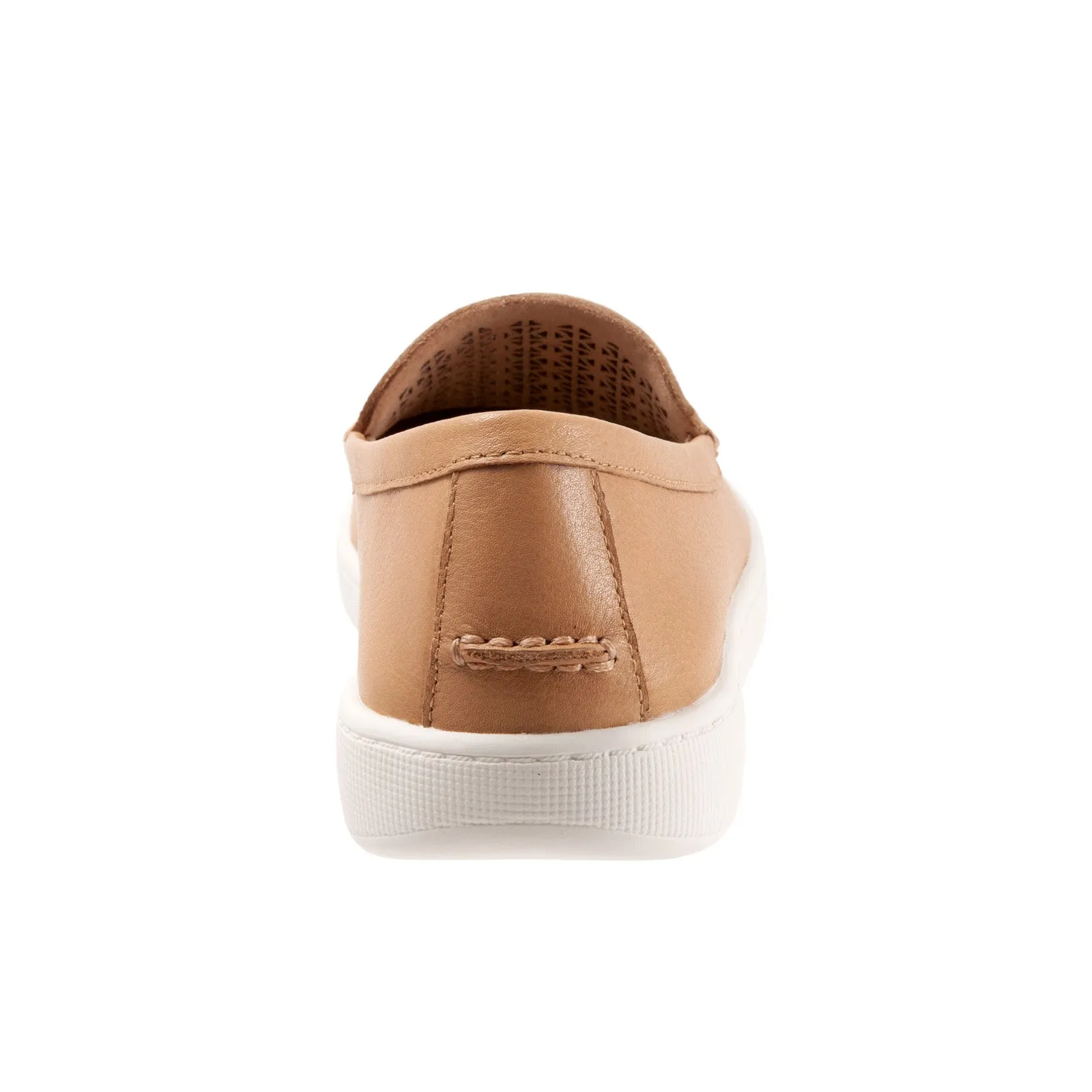 Trotters Audrey T2211-253 Womens Brown Narrow Leather Loafer Flats Shoes