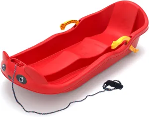 Two-Person, Two-Seater Thickened Sledges, Two-Handle Children's Sledges, Frost-Resistant and Wear-Resistant Sledges, Sledges with Pull Ropes