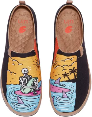 UIN Men's Art Design Travel Shoes Slip On Casual Loafers Stylish Lightweight Comfort Fashion Sneaker