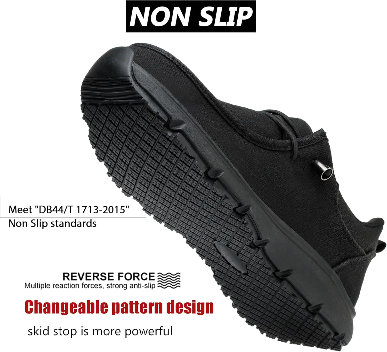 ulogu Non Slip Waterproof Shoes for Men Women丨Oil Resistant Slip On Work Loafers