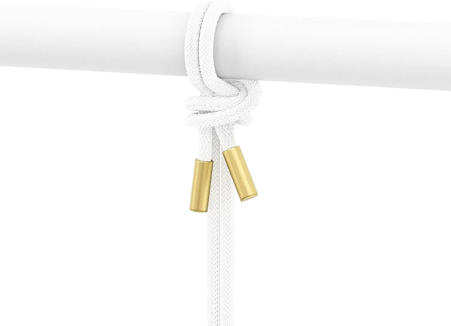 Umbra Triflora Hanging Planter, Set of 5, White/Brass