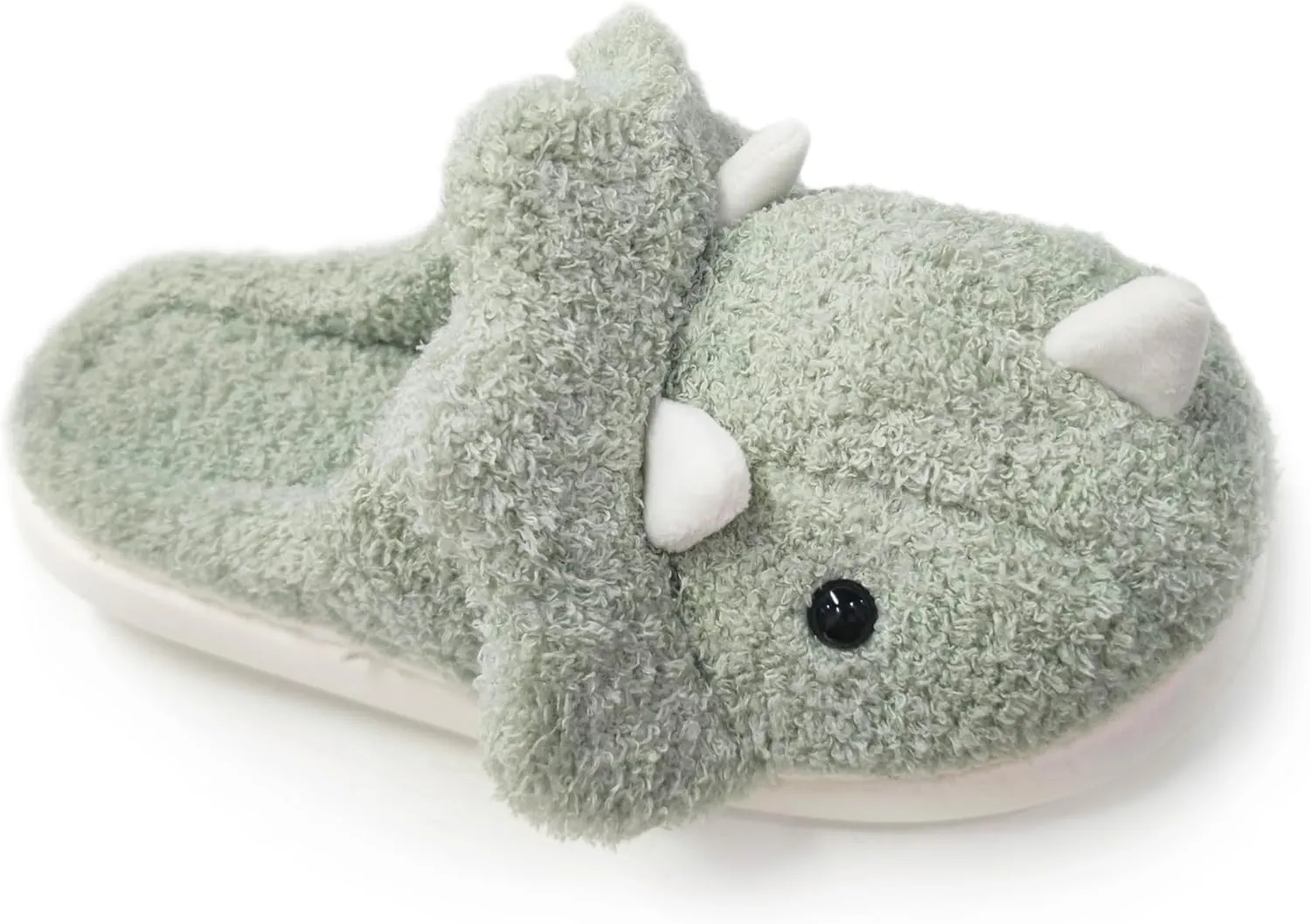 Unisex Dinosaur Slippers Plush House Slippers Soft Sandals Indoor & Outdoor Fuzzy Winter Slippers 2024