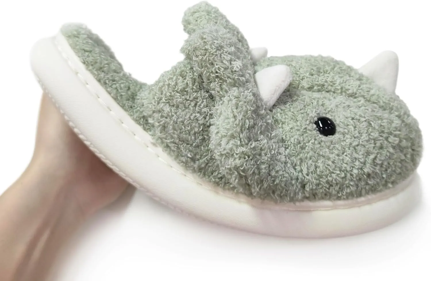 Unisex Dinosaur Slippers Plush House Slippers Soft Sandals Indoor & Outdoor Fuzzy Winter Slippers 2024