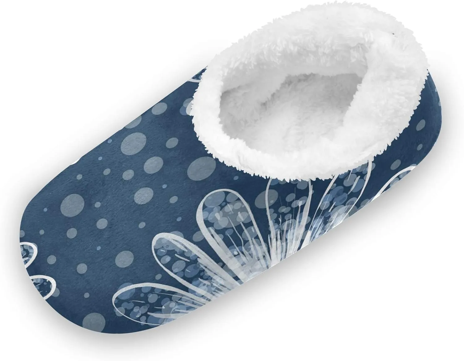 Unisex Fuzzy House Slippers Memory Foam Warm Slip Shoes Fur Lining M-XXL