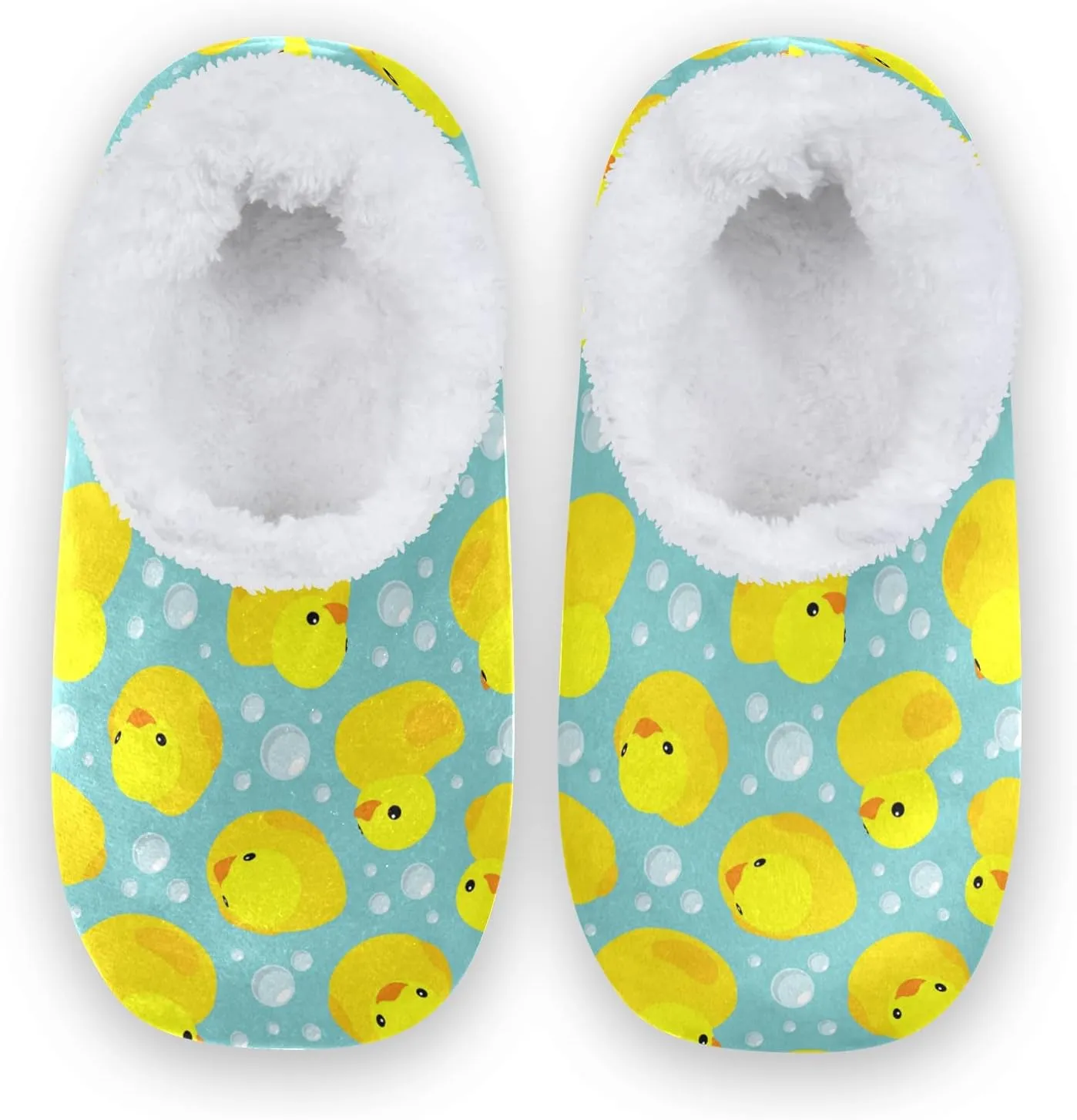 Unisex Fuzzy House Slippers, Warm Fur Lining Shoes, Non-Slip Memory Foam Slippers M-XXL
