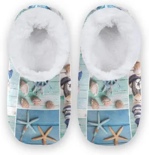 Unisex Fuzzy House Slippers, Warm Fur Lining Shoes, Non-Slip Memory Foam Slippers M-XXL